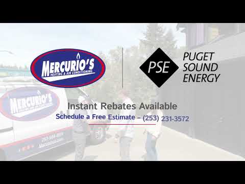 Mercurio's Heating & Air Conditioning and Puget Sound Energy Instant Rebate Partnership