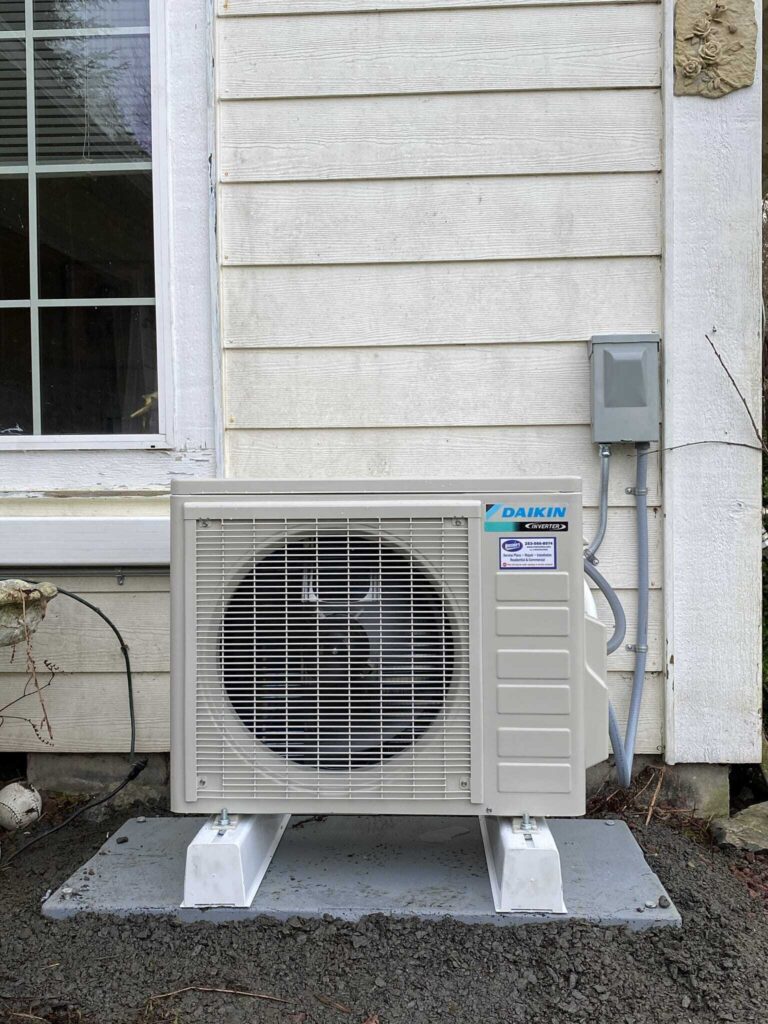 ductless heat pump outside 1-2