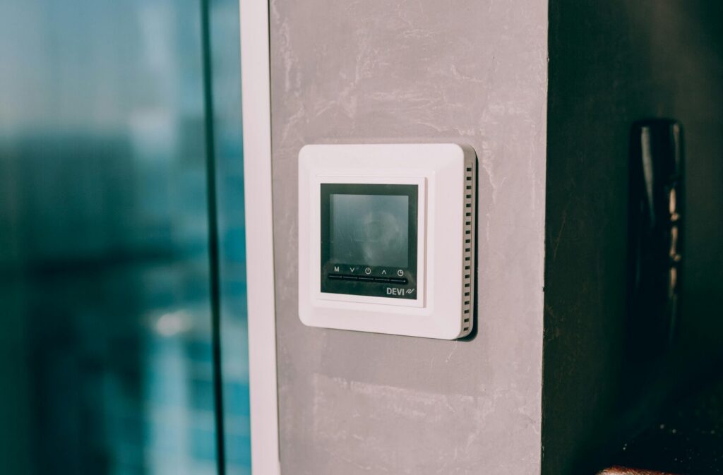 thermostat on wall